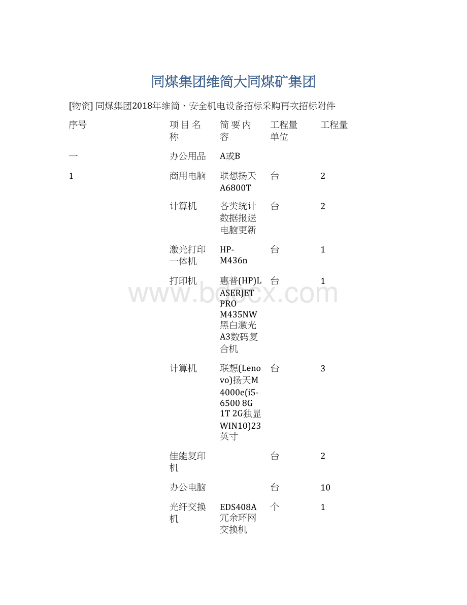 同煤集团维简大同煤矿集团.docx