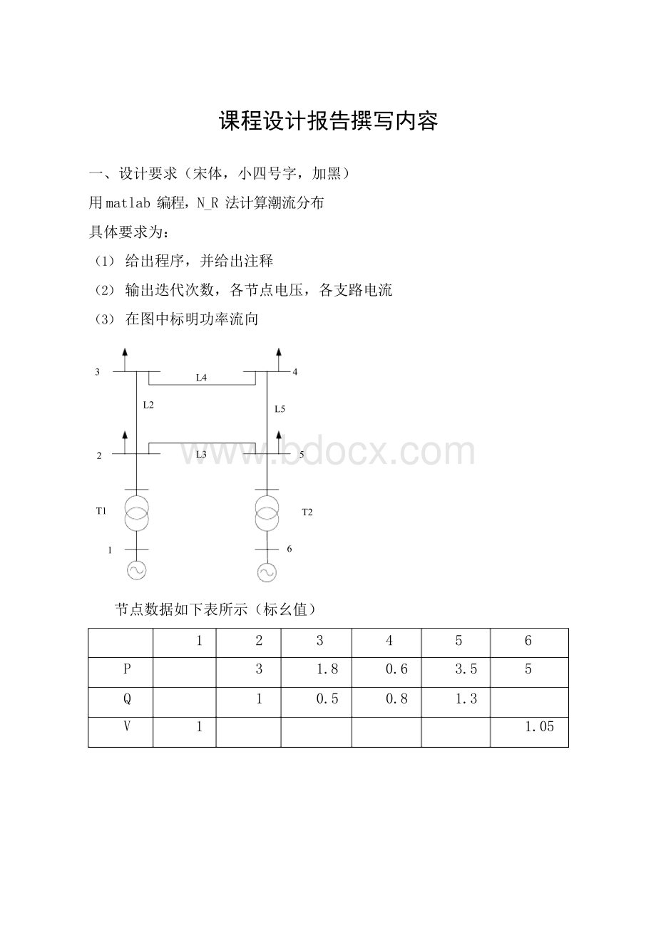 (强烈推荐)复杂网络N-R法潮流分析与计算的设计_毕业论文.docx_第3页