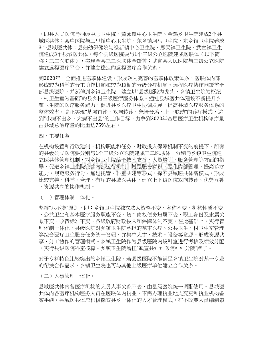 武宣医疗联合体建设和发展实施方案.docx_第2页