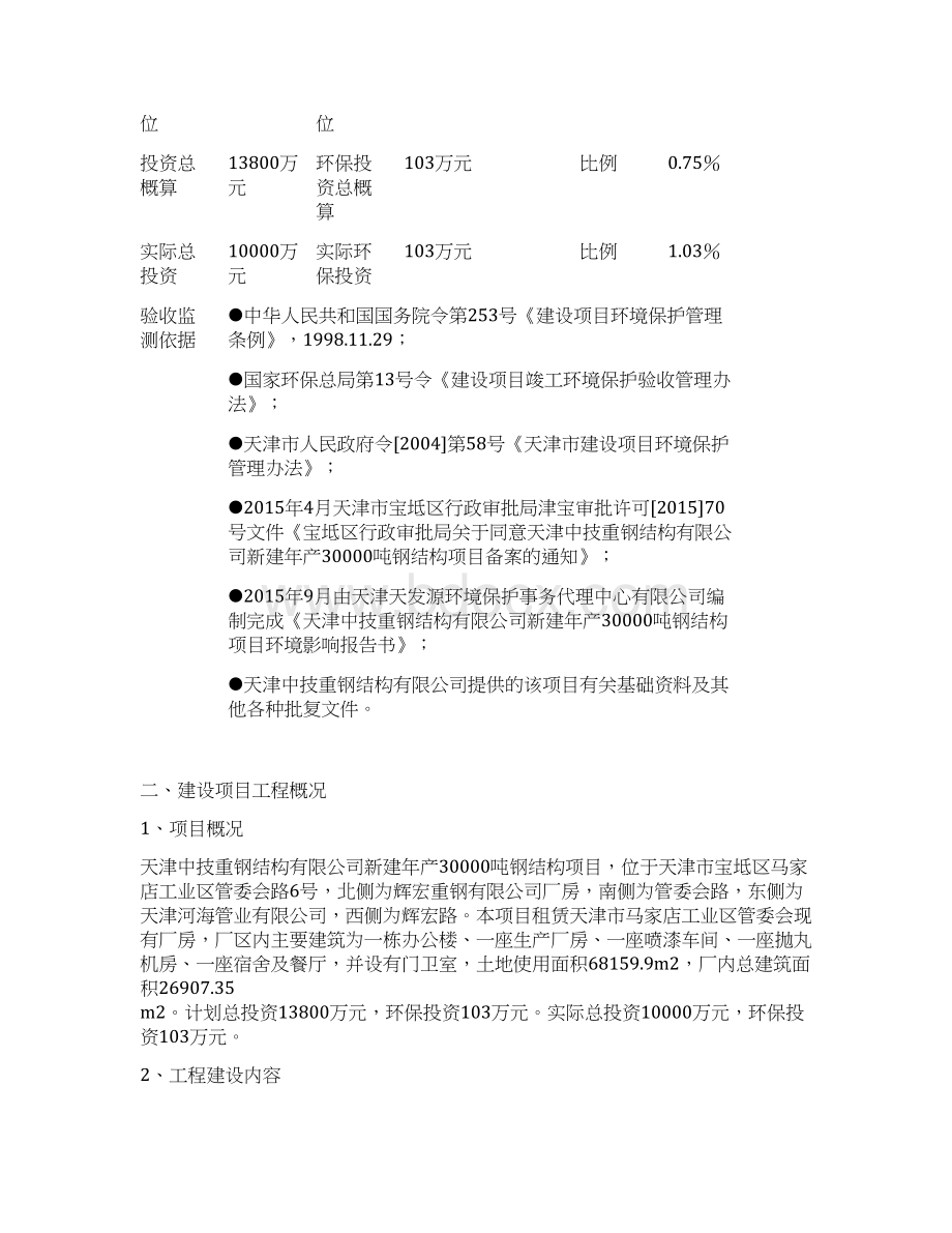 项目基本情况和验收监测依据讲述Word文件下载.docx_第2页