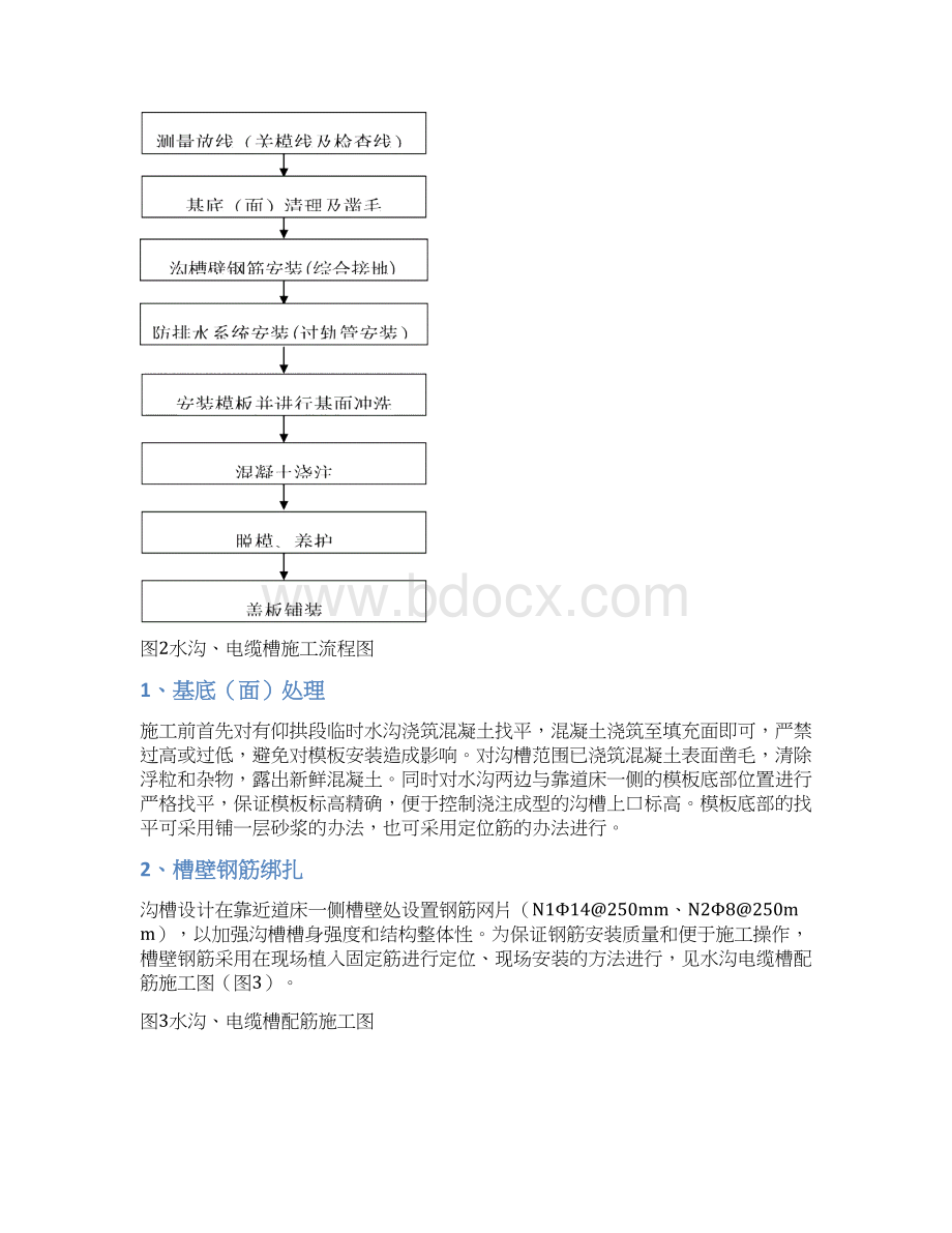 隧道水沟电缆槽现场施工方法Word文档下载推荐.docx_第3页