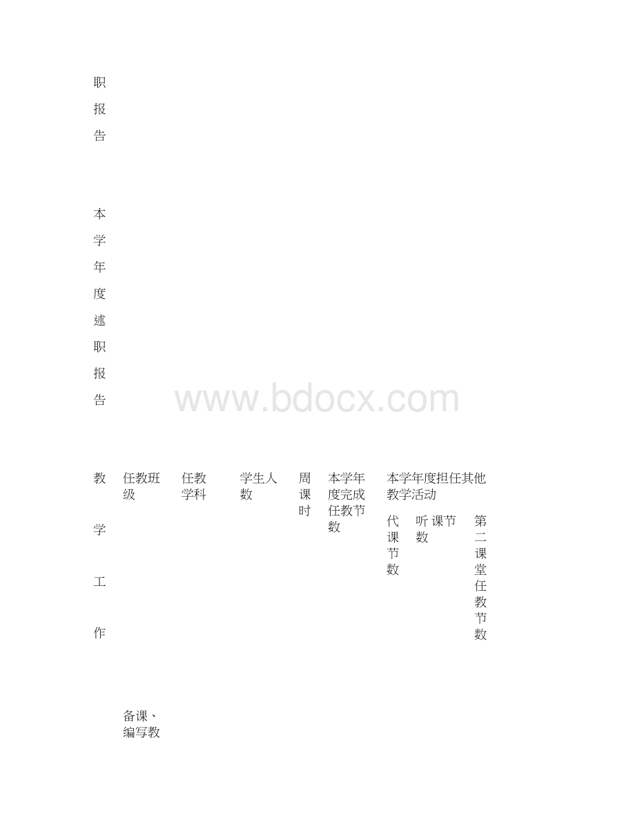 教师考核工作登记表.docx_第2页