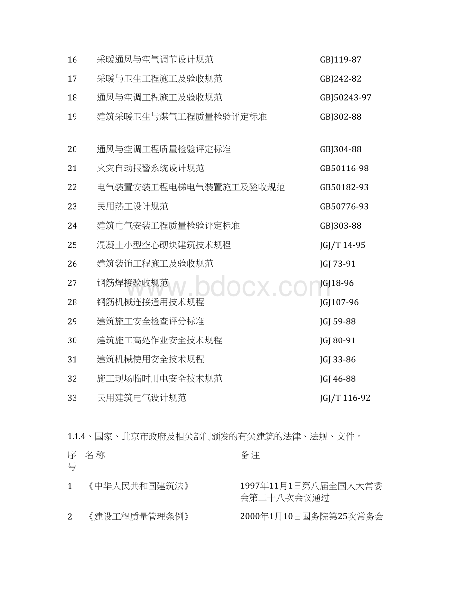 北京某住宅小区工程施工组织设计文档格式.docx_第2页