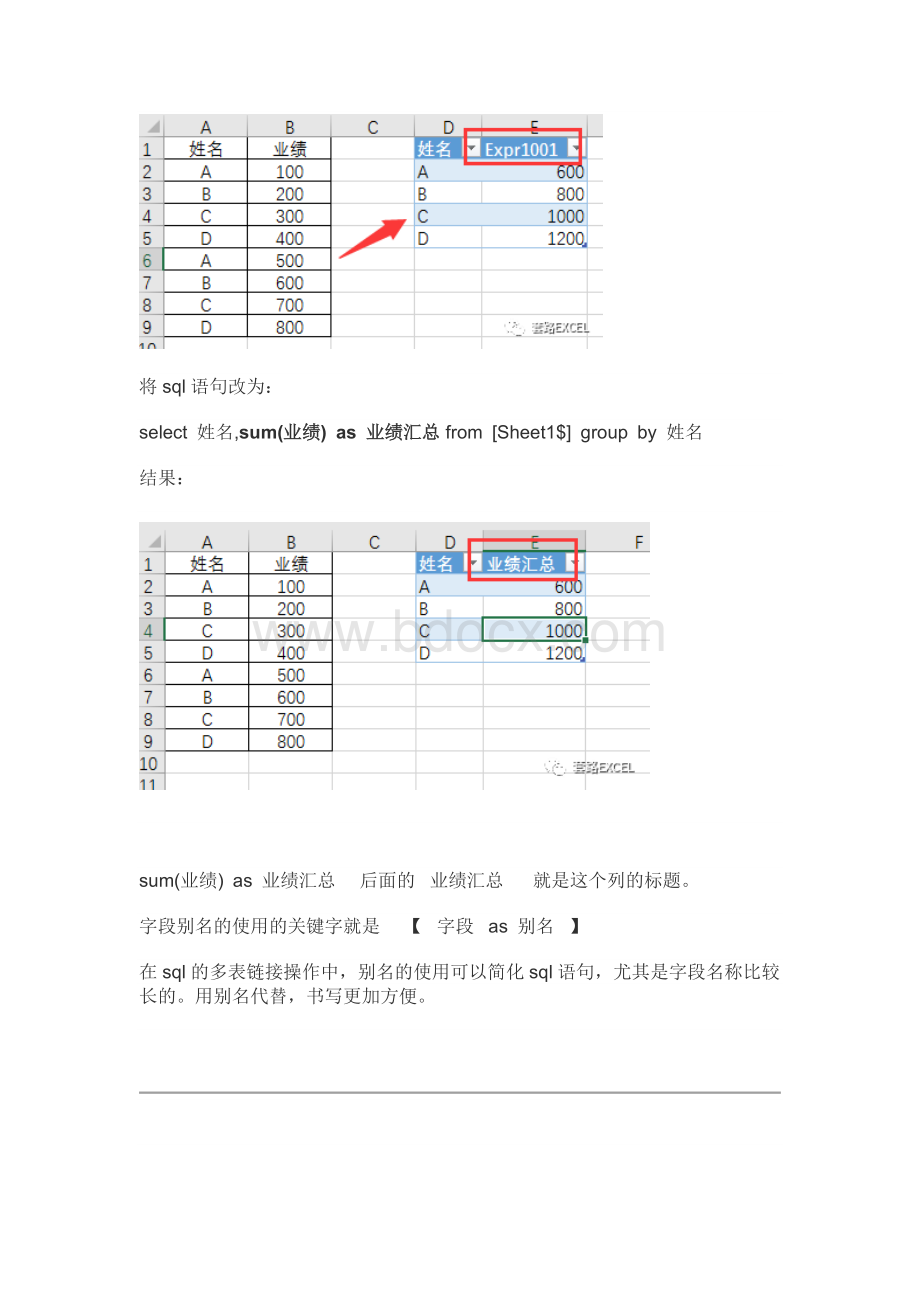 【sql in excel】入门06：字段别名、自定义字段.docx_第2页