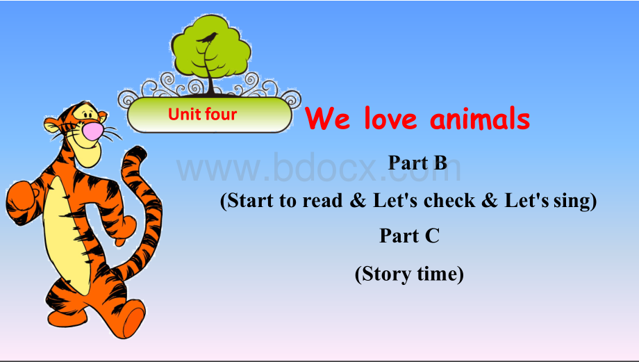 pep三年级上册英语课件unir4Part B Start to read&Let's check&Part C Story timePPT格式课件下载.pptx_第1页