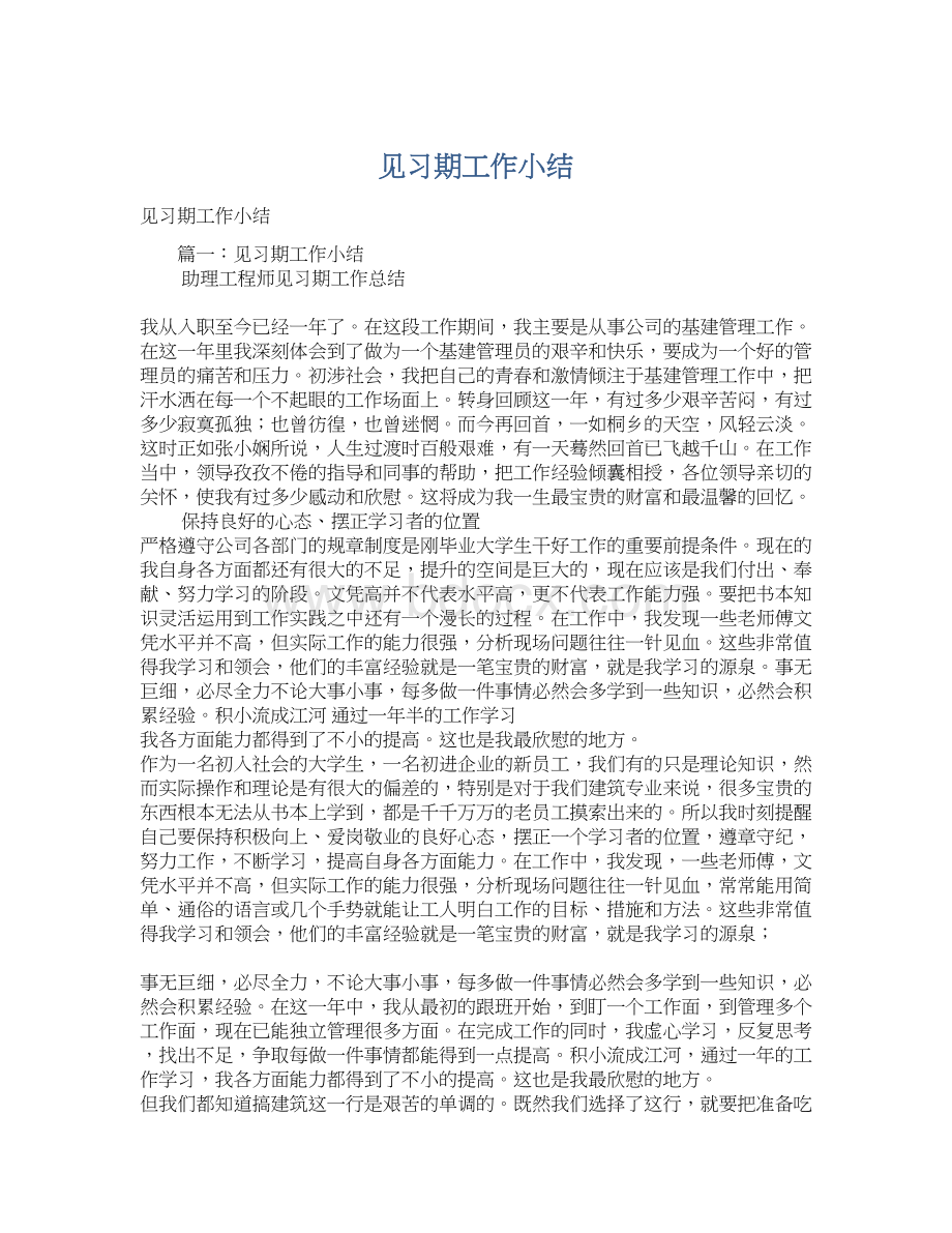 见习期工作小结Word文档格式.docx_第1页