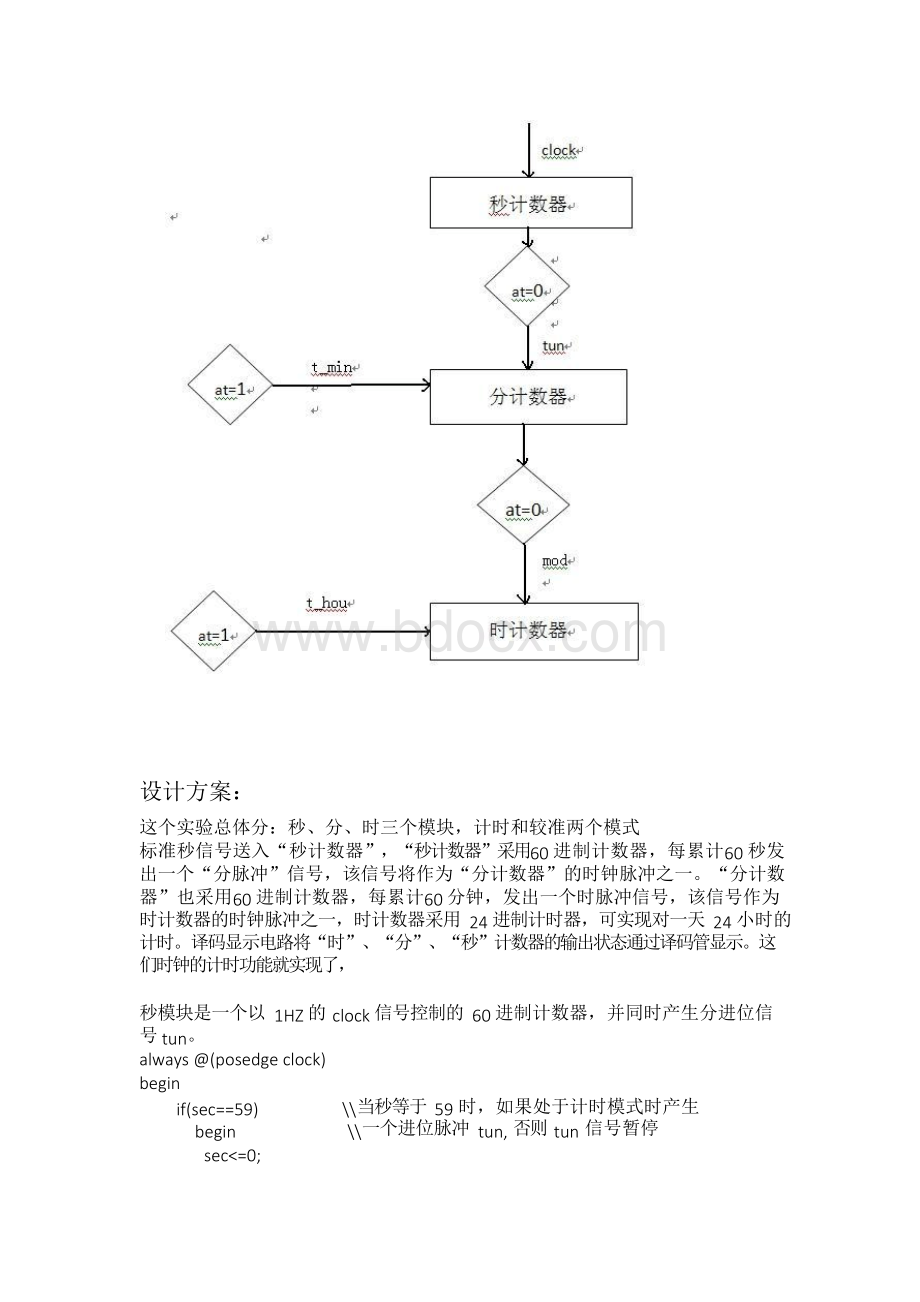 设计一个能显示时、分、秒的简易数字钟Word格式.docx_第2页