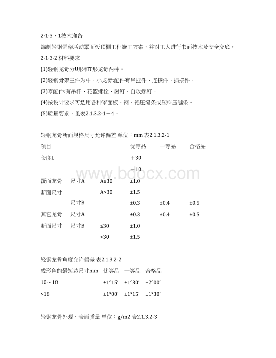 吊顶工程施工工艺及验收标准Word文档下载推荐.docx_第2页