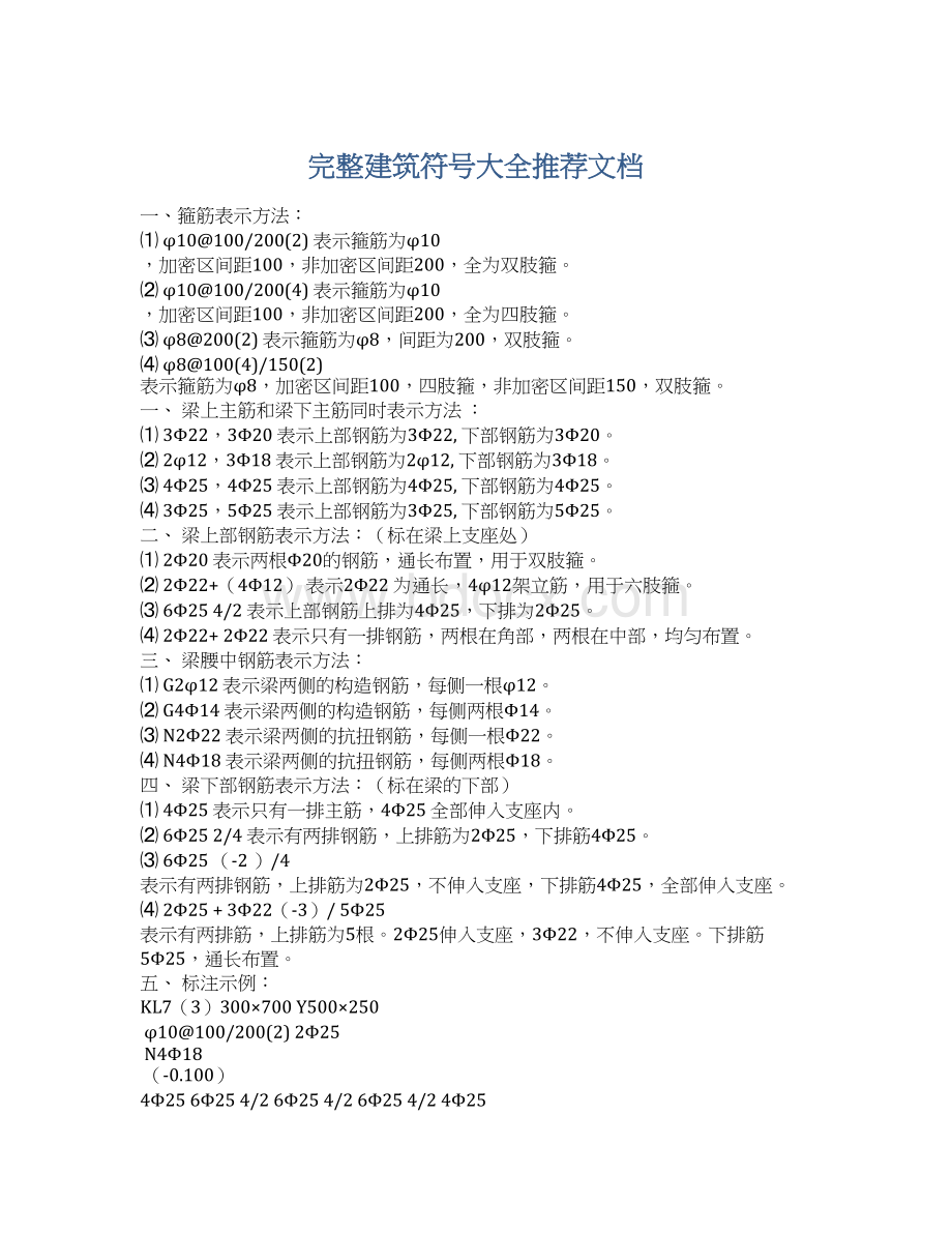 完整建筑符号大全推荐文档.docx_第1页