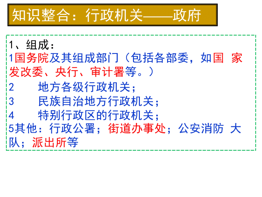 高三政治选考二轮复习《政治生活》专题六：行为主体之：国家机构-HUI.pptx_第3页