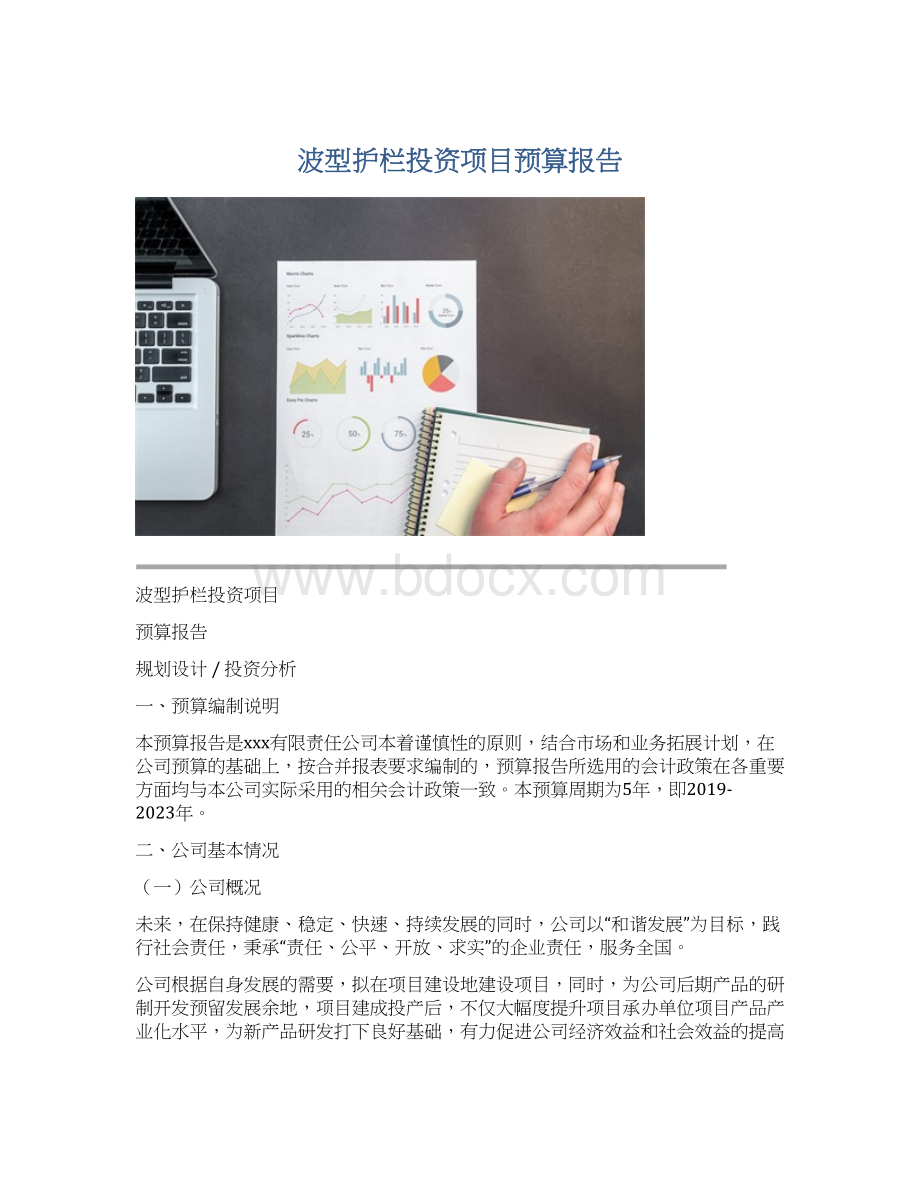 波型护栏投资项目预算报告.docx