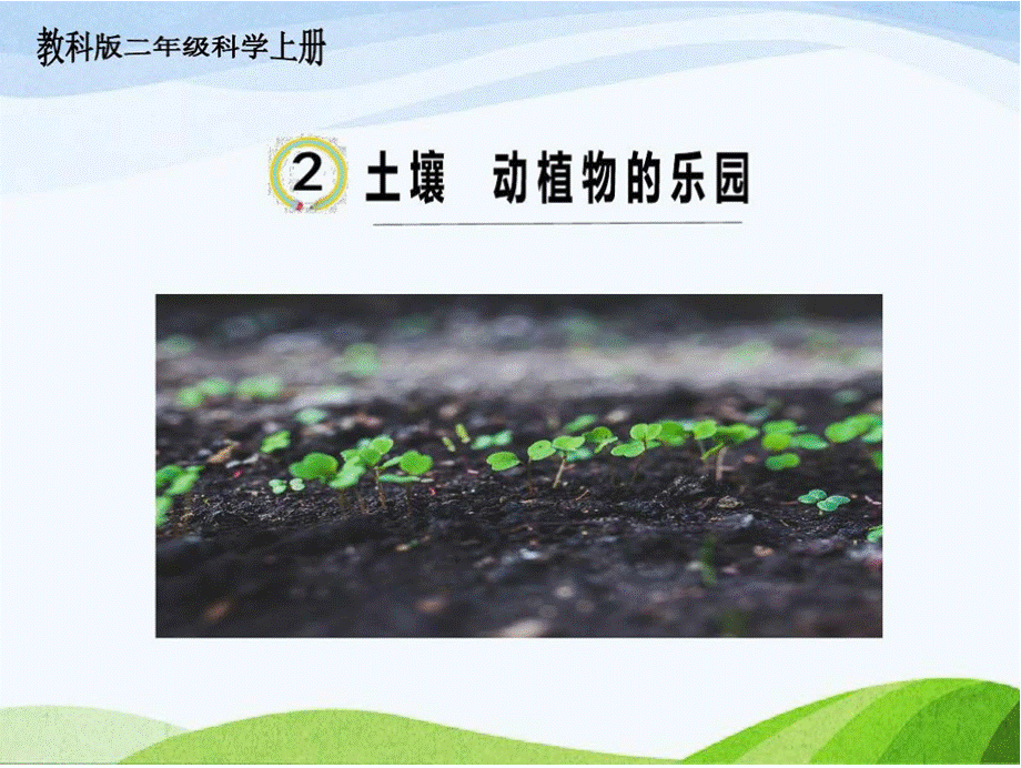 教科版二上科学第一单元第二课《土壤——动植物的乐园》课件.pptx_第1页