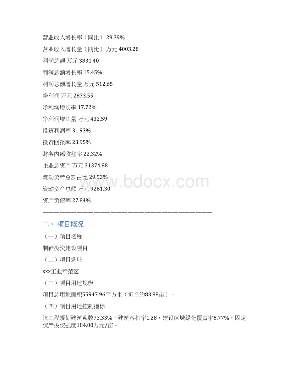 年产80万双制鞋建设项目可行性研究报告.docx_第2页