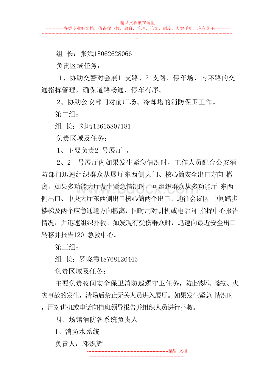 展览会消防安全保卫工作方案文档格式.docx_第3页