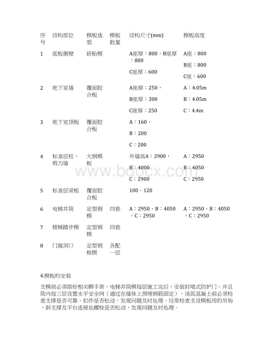 框剪结构模板工程施工设计方案.docx_第3页