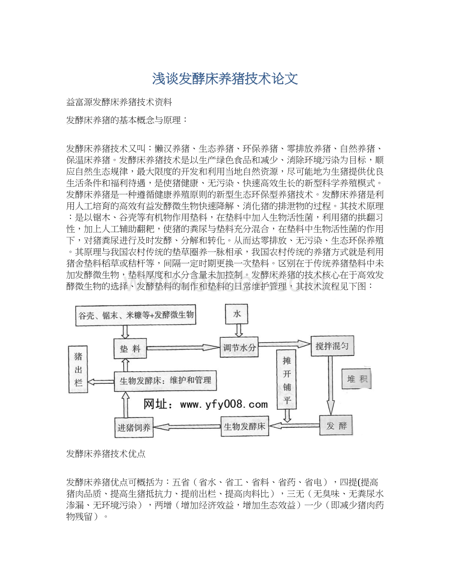 浅谈发酵床养猪技术论文文档格式.docx