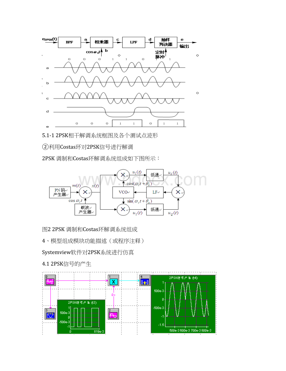 二进制数字频带传输系统设计2psk.docx_第3页