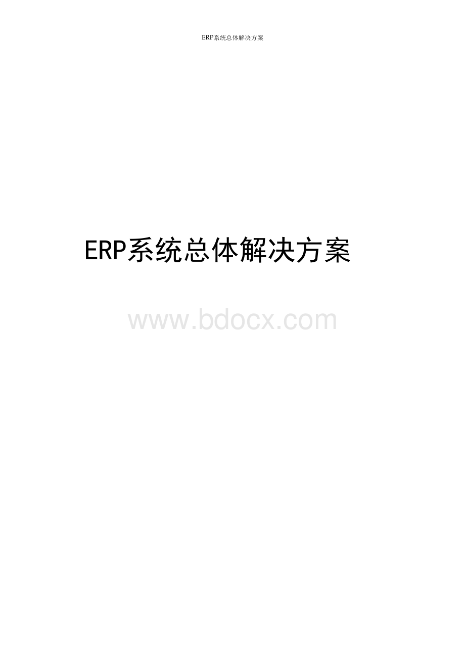 ERP系统总体解决方案.docx