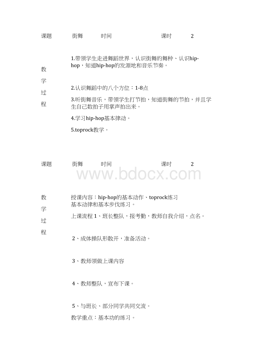 街舞培训班教案Word文件下载.docx_第2页