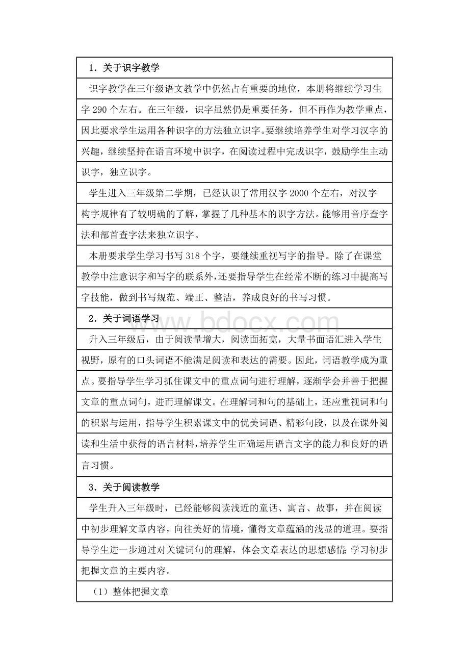 北师大版小学语文三年级下册表格式册教案.docx_第2页