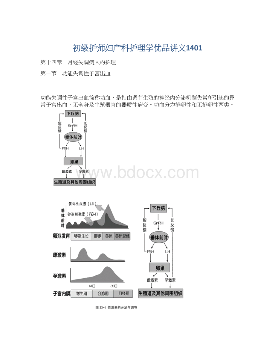 初级护师妇产科护理学优品讲义1401.docx