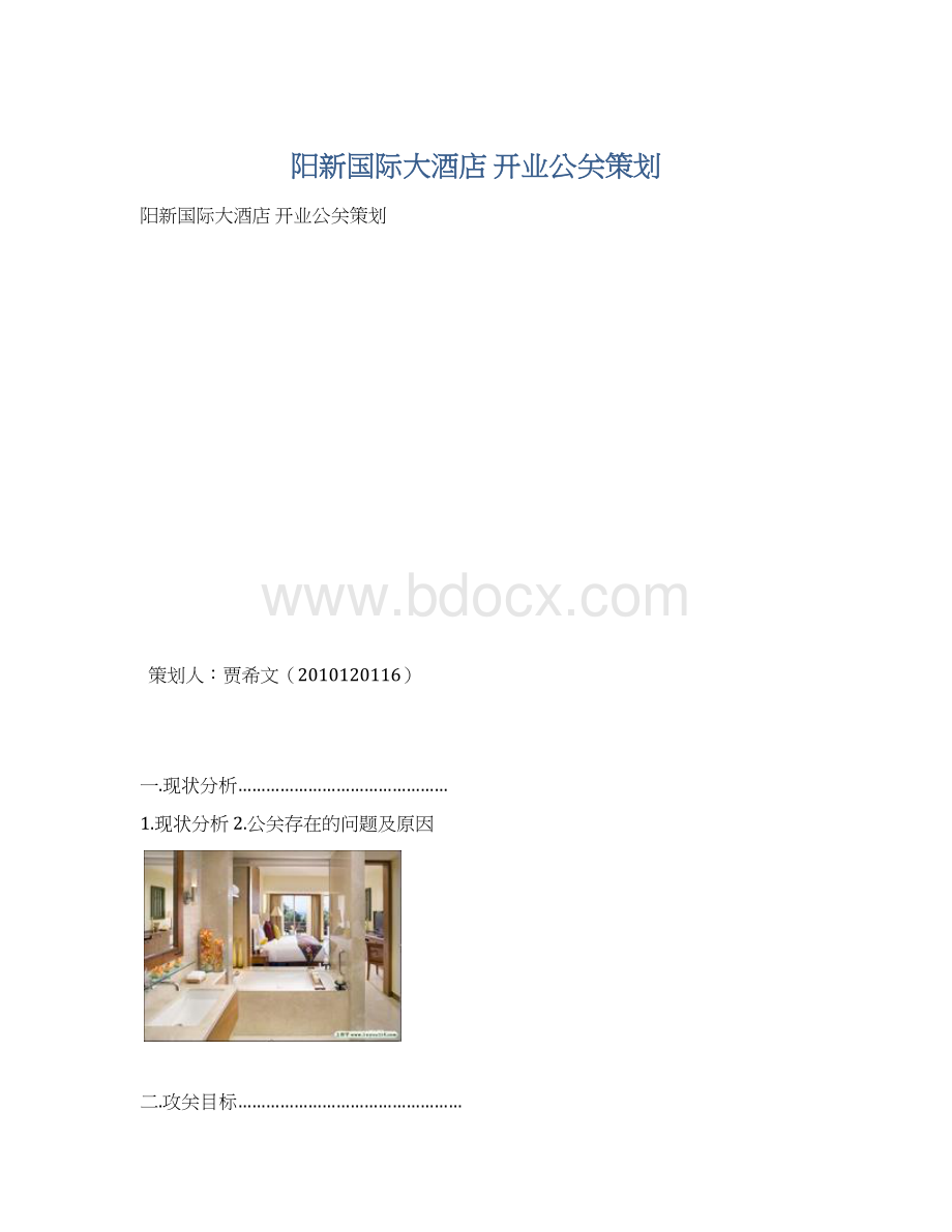 阳新国际大酒店 开业公关策划.docx