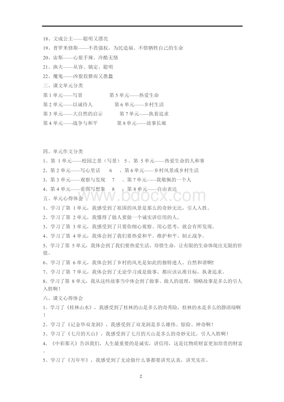 四年级语文下册期中复习资料人教版.docx_第2页