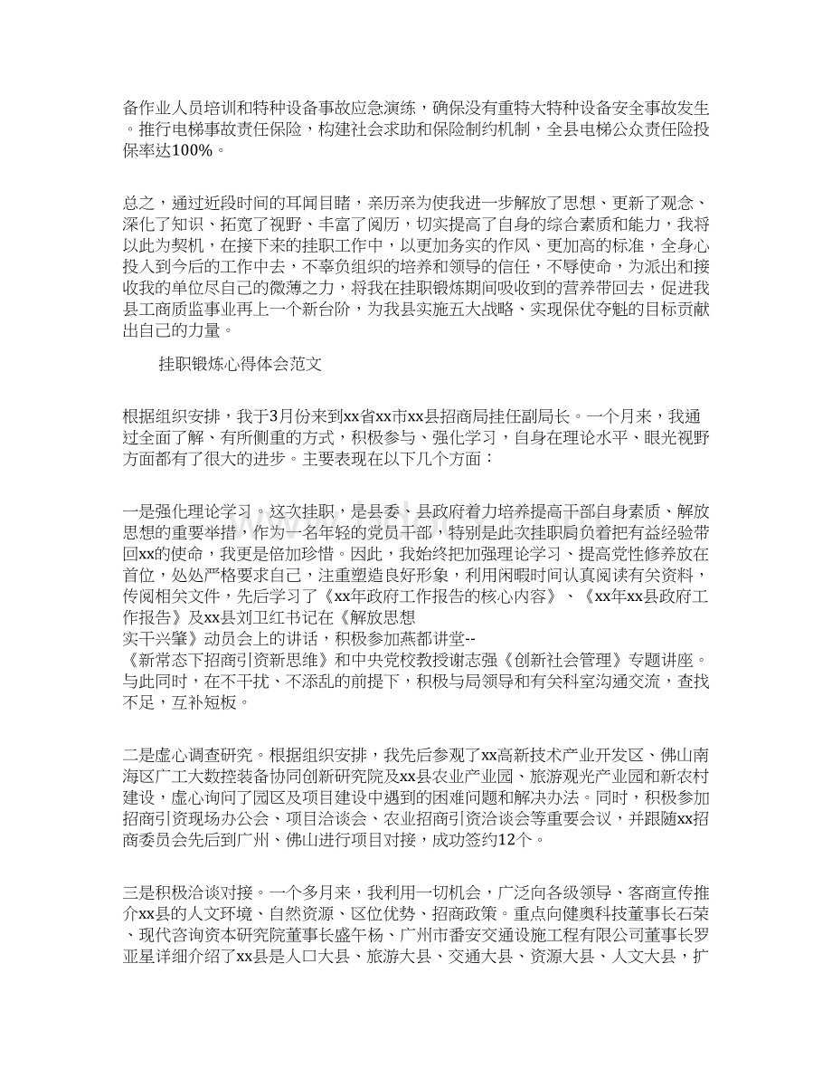 心得体会 挂职锻炼心得感悟范文.docx_第3页