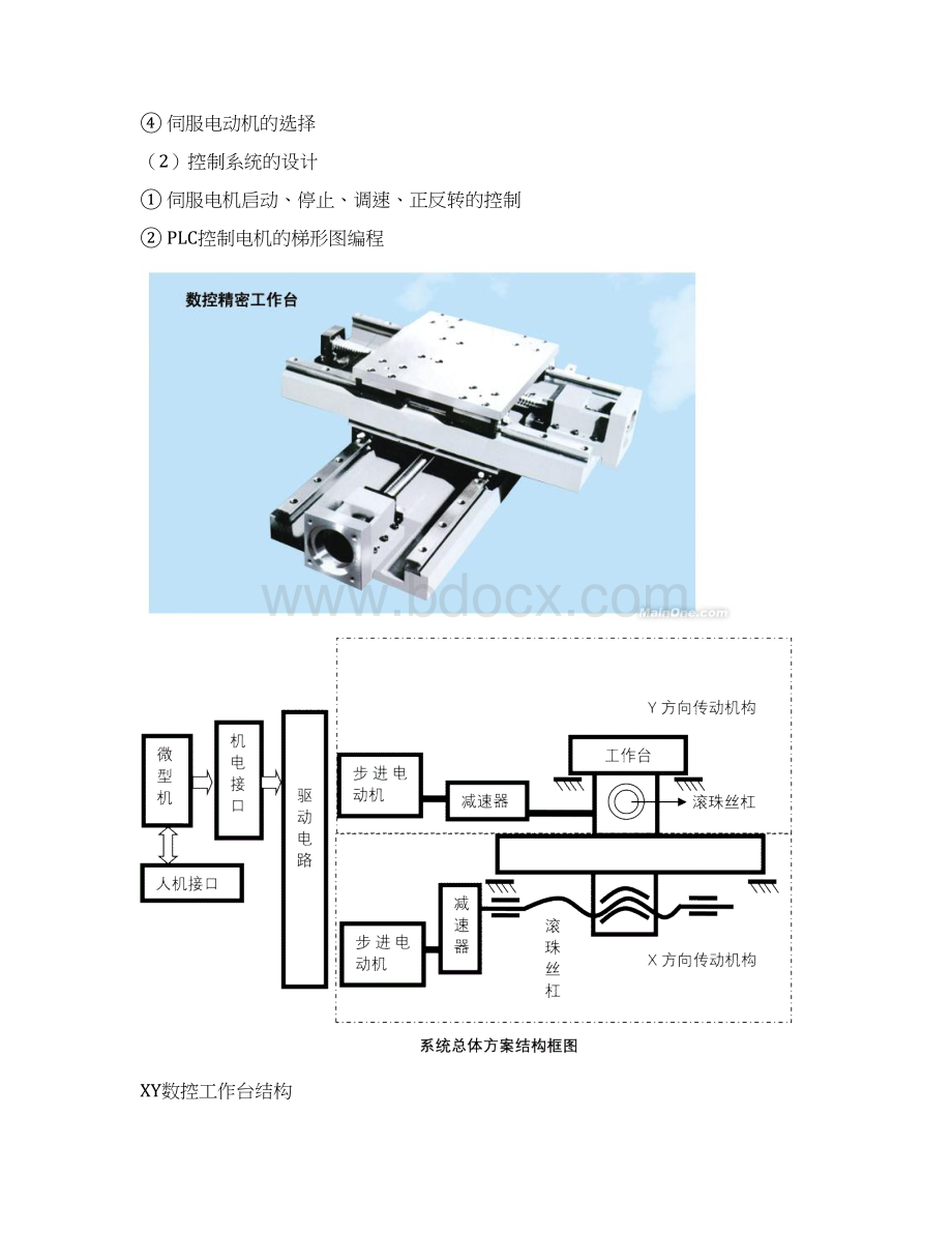 完整版XY数控工作台设计说明书.docx_第2页