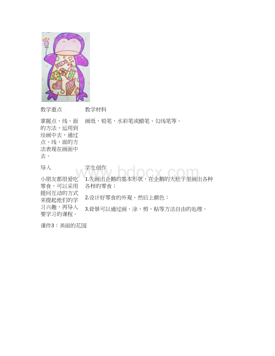 少儿美术综合创意班课程班计划.docx_第3页