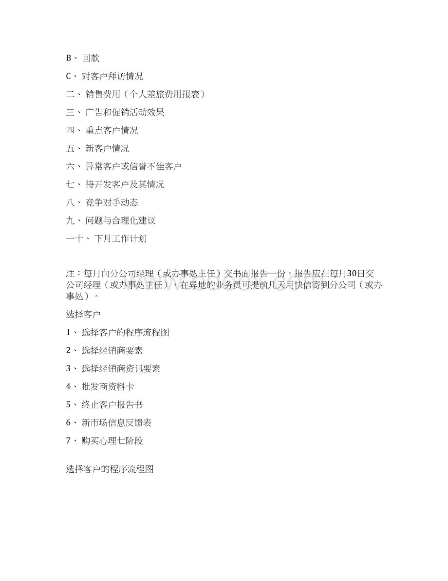 营销表格及销售人员周工作总结工作计划表精品文档.docx_第3页