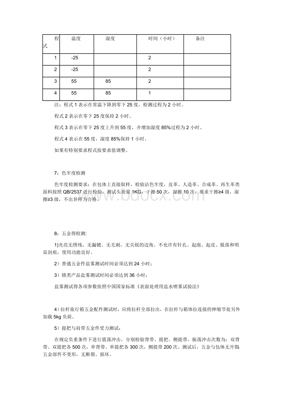 某知名国外S品牌皮具产品质量检测标准Word格式.doc_第2页