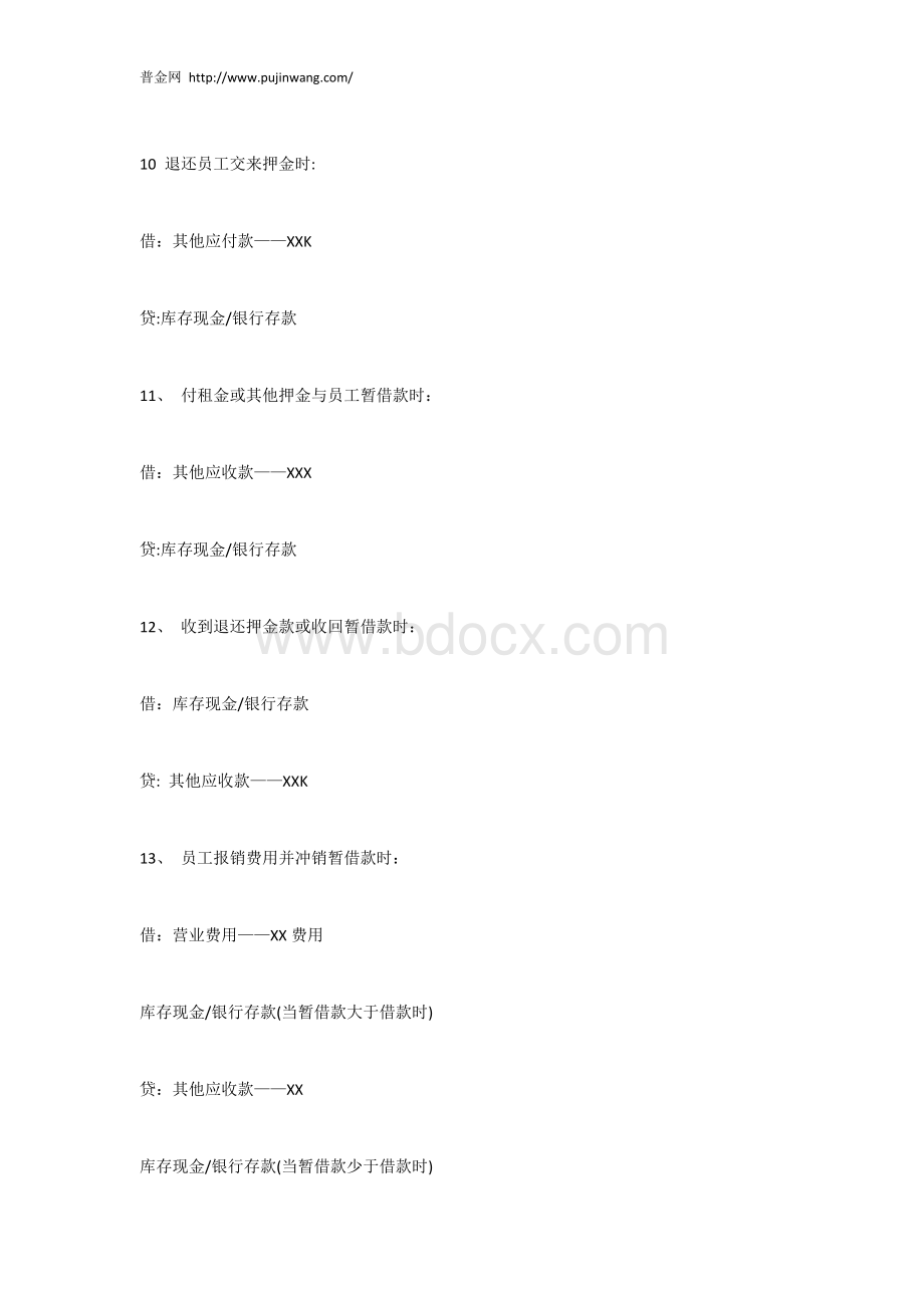 小企业每月的会计分录.docx_第3页