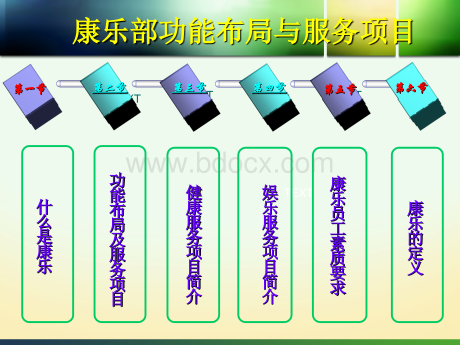 康乐部功能布局与服务项目.ppt_第1页