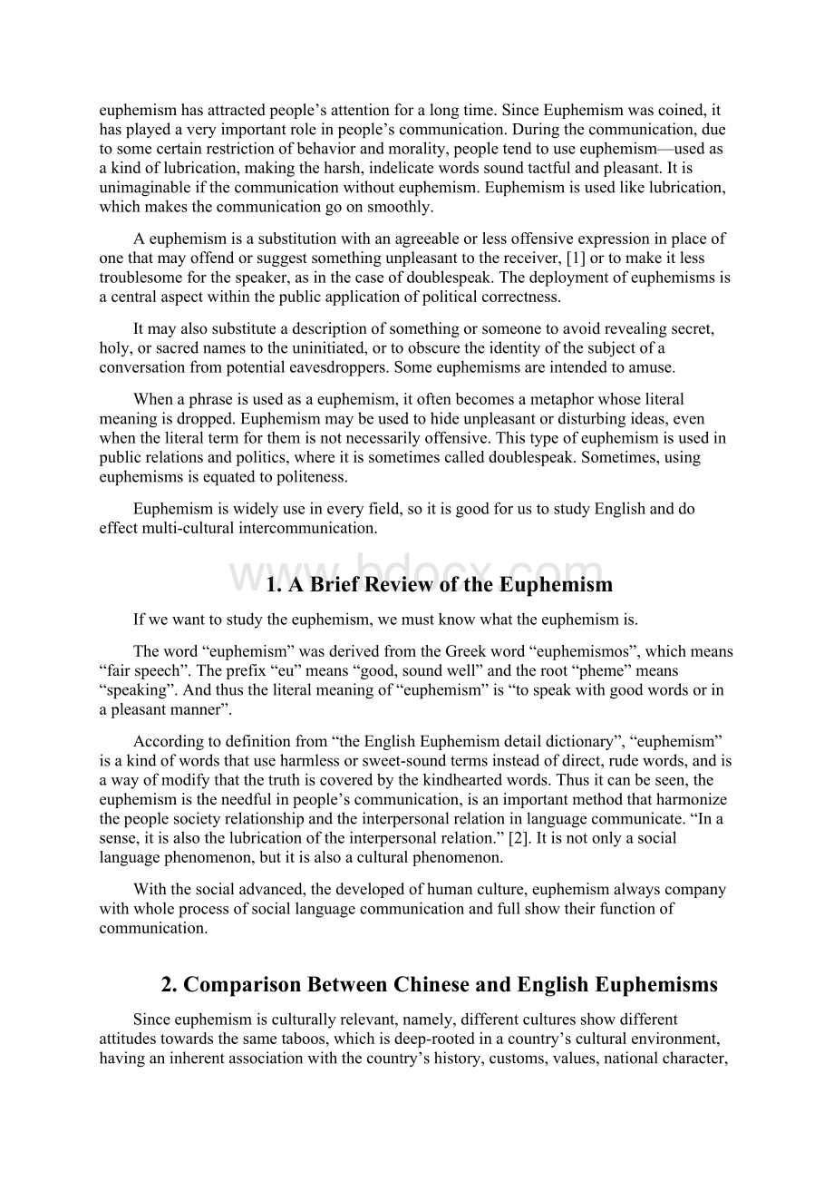 Communicative Functions of EuphemismWord文档下载推荐.docx_第3页