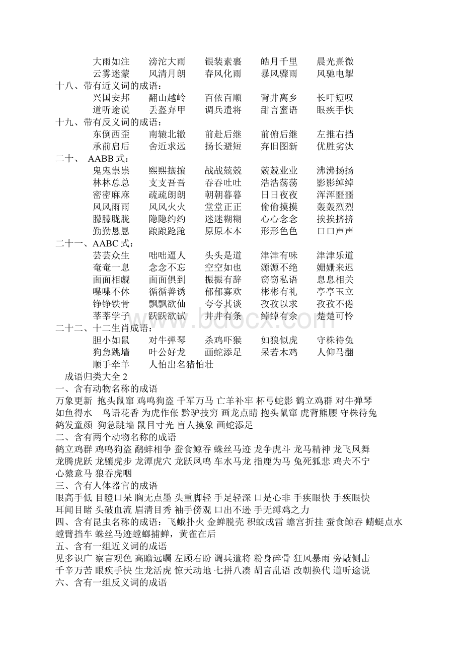 中小学生必背成语大全Word文档格式.docx_第2页