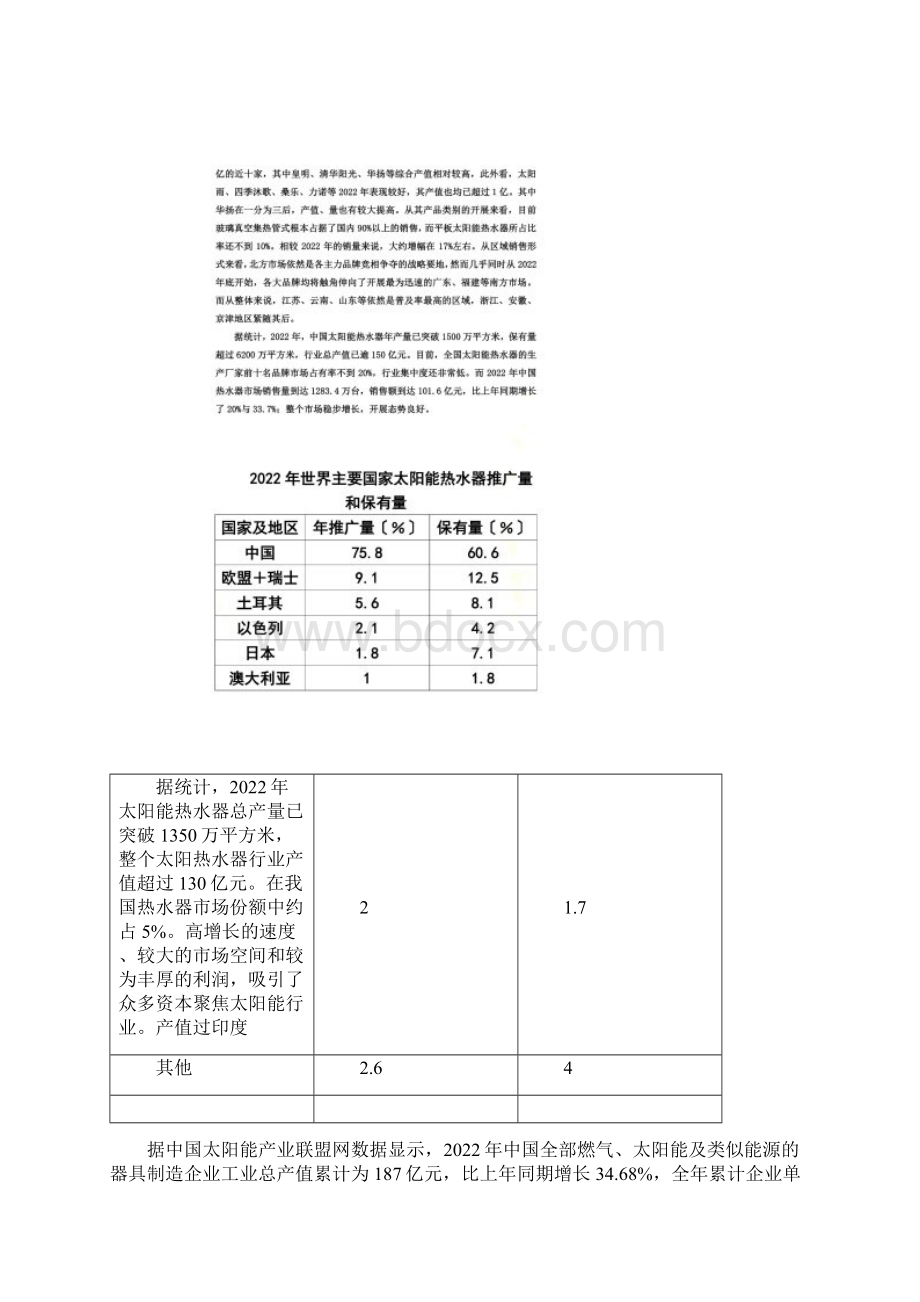 最新太阳能热水器行业现状Word格式.docx_第3页