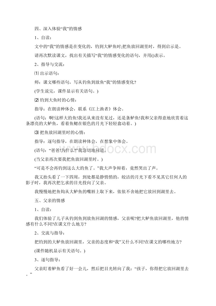 《钓鱼的启示》教学方案.docx_第3页