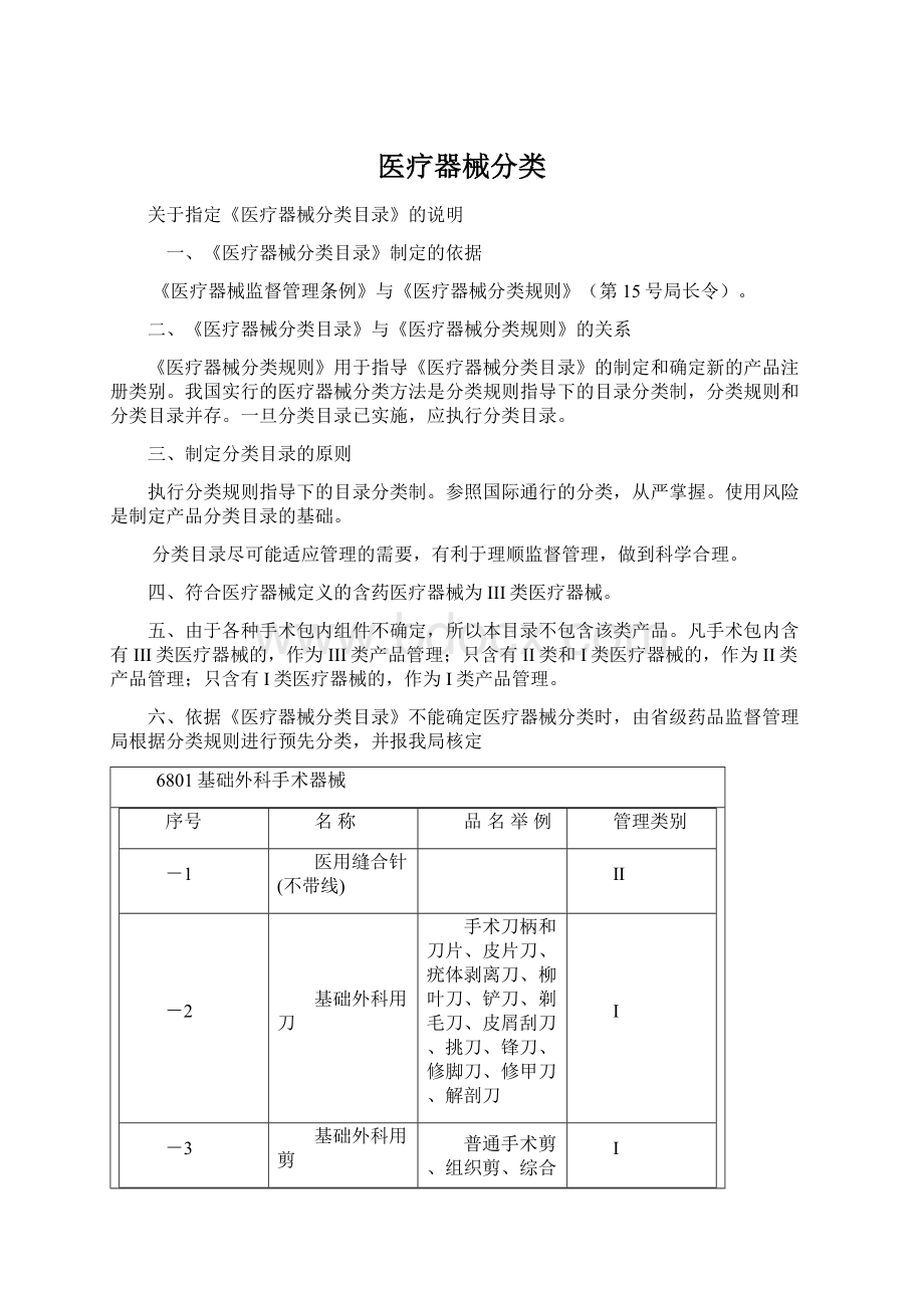 医疗器械分类.docx