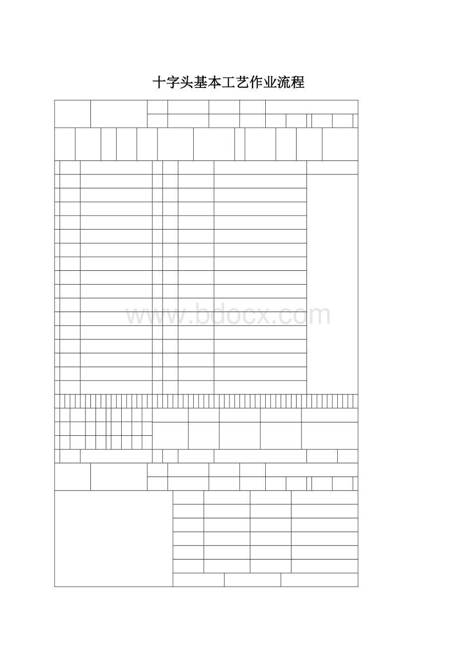 十字头基本工艺作业流程Word文档格式.docx_第1页