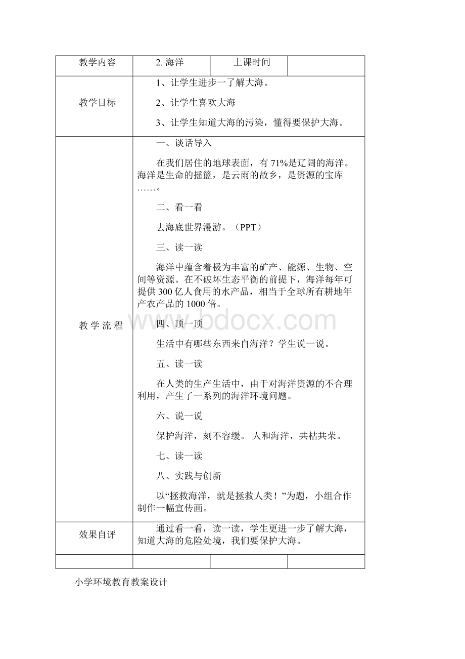 五年级环境教育教案全册Word文档格式.docx_第2页