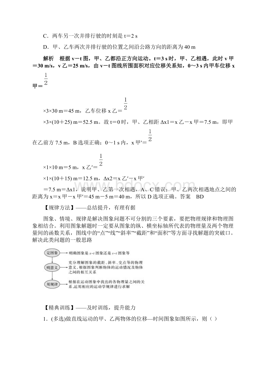 高考物理二轮专题复习教学案专题2力与物体的直线运动Word文件下载.docx_第2页