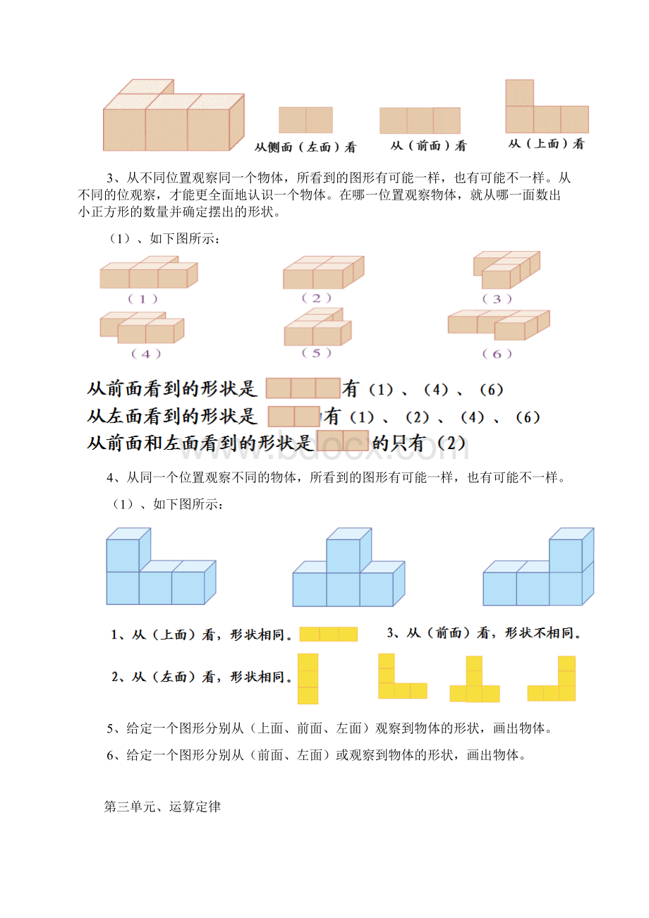 人教版小学数学四年级下册知识点总结Word文档格式.docx_第3页