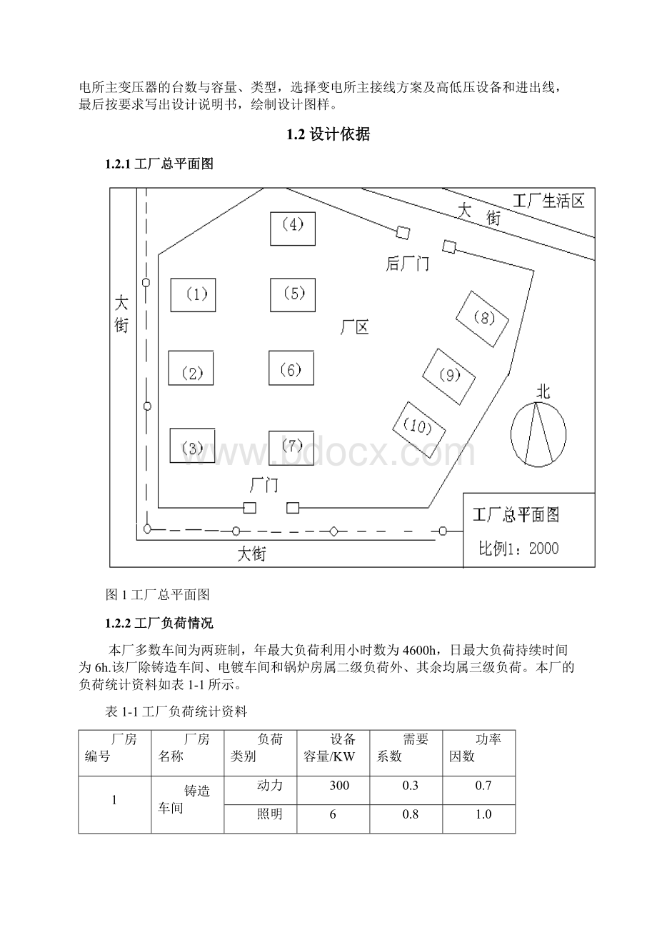 某工厂变电所配电系统电气设计说明.docx_第2页