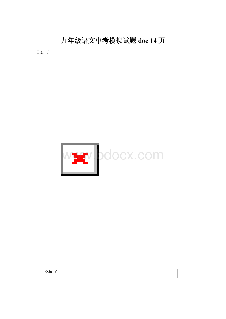 九年级语文中考模拟试题doc 14页.docx