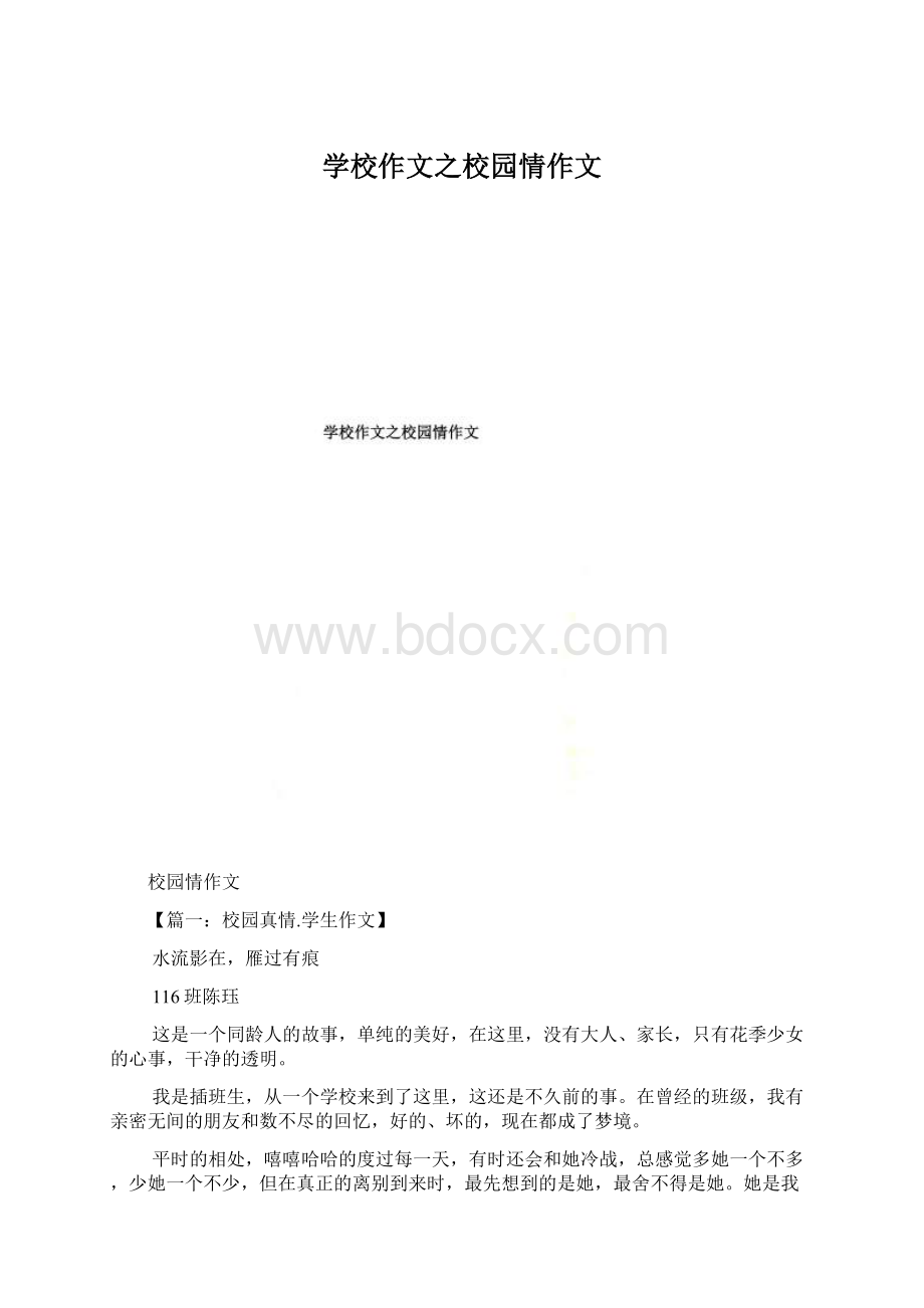 学校作文之校园情作文文档格式.docx