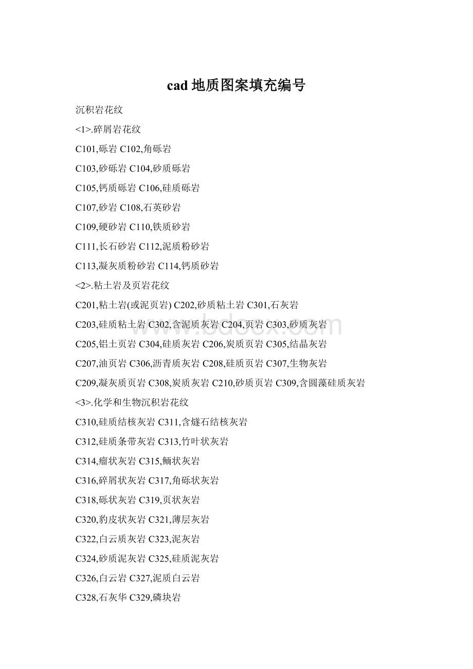 cad地质图案填充编号Word文档格式.docx_第1页