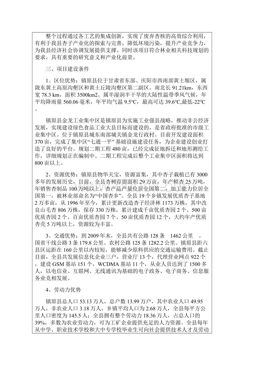 3000吨杏核活性炭项目建设可研报告.docx_第2页