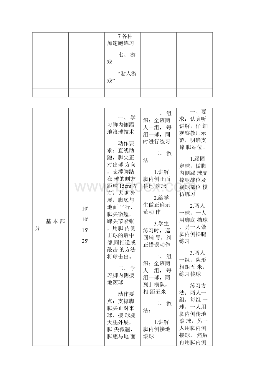 初中足球课教案课程全集.docx_第3页