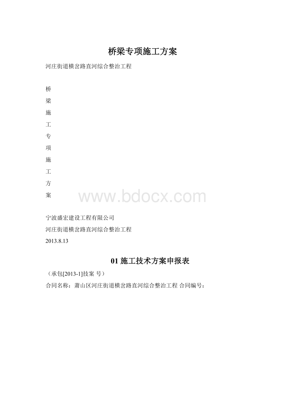 桥梁专项施工方案.docx